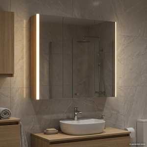 Koupelnová zrcadlová skříň Sonoma dub 73.5 x 15.5 x 70 cm - obrázek 1