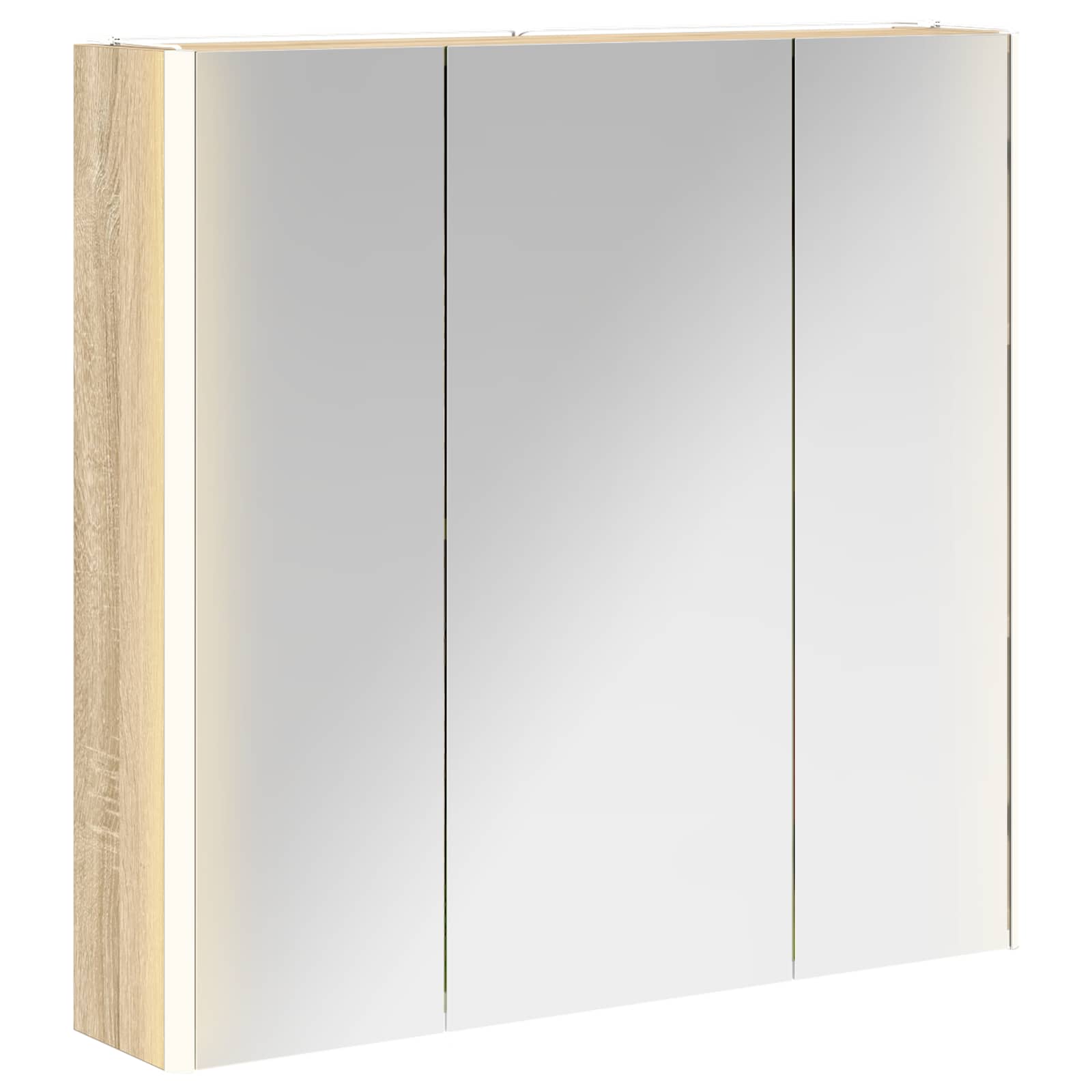 Koupelnová zrcadlová skříň Sonoma dub 73.5 x 15.5 x 70 cm - obrázek 2