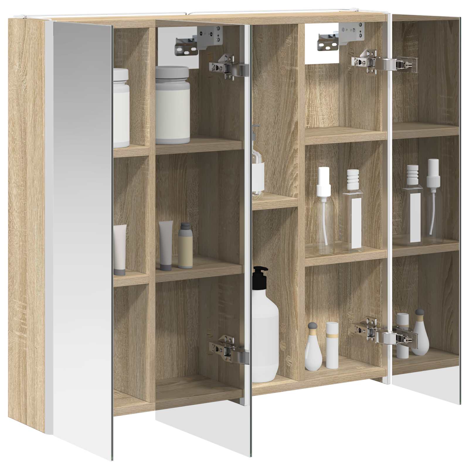 Koupelnová zrcadlová skříň Sonoma dub 73.5 x 15.5 x 70 cm - obrázek 3