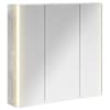 vidaXL Vannitoa peeglikapp Betoonhall 73.5 x 15.5 x 70 cm Tehispuit