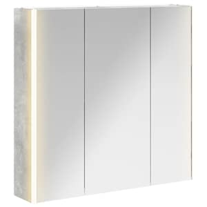 Koupelnová zrcadlová skříň Betonově šedá 73.5 x 15.5 x 70 cm - obrázek 2