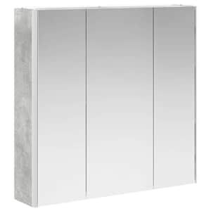 Koupelnová zrcadlová skříň Betonově šedá 73.5 x 15.5 x 70 cm - obrázek 5