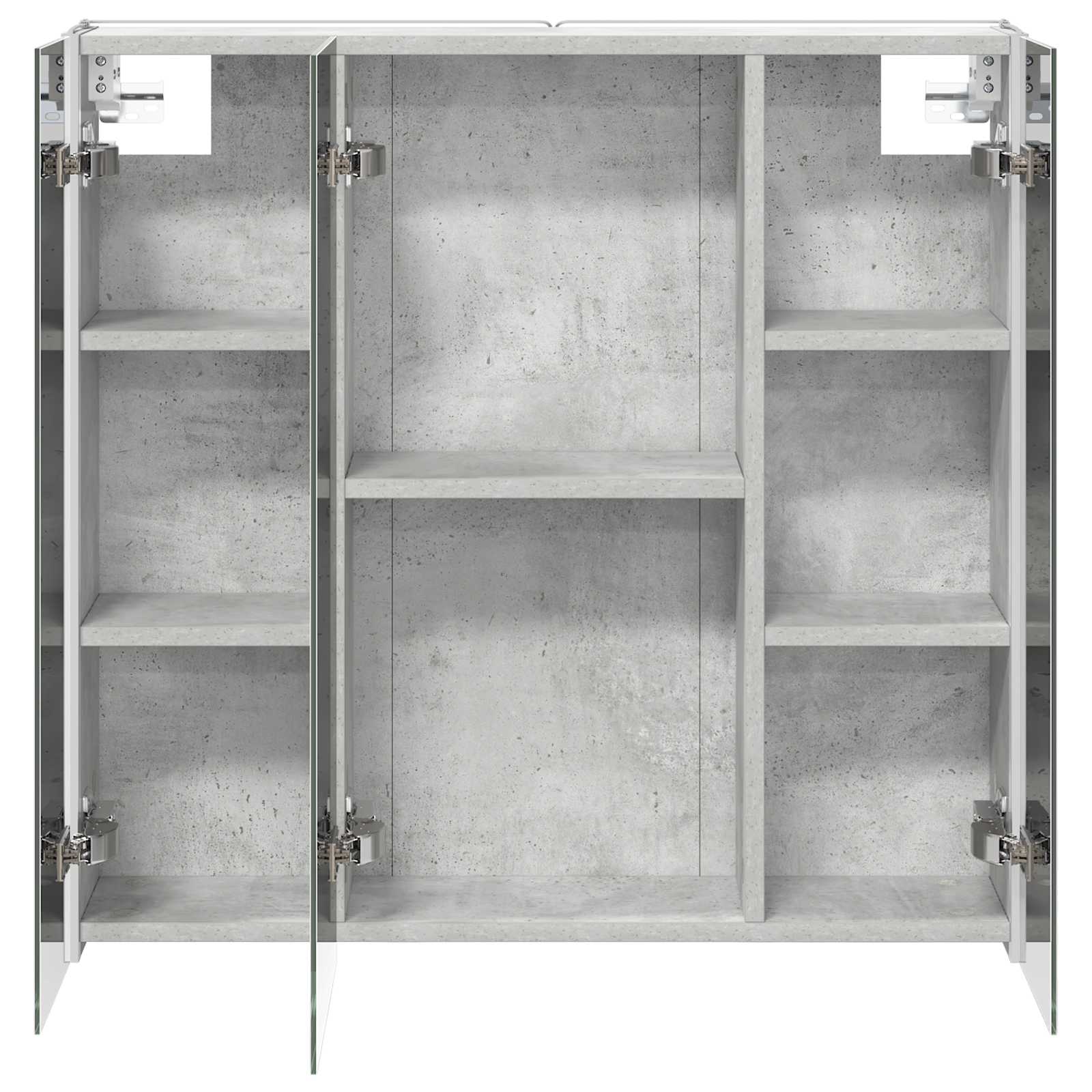 Koupelnová zrcadlová skříň Betonově šedá 73.5 x 15.5 x 70 cm - obrázek 7