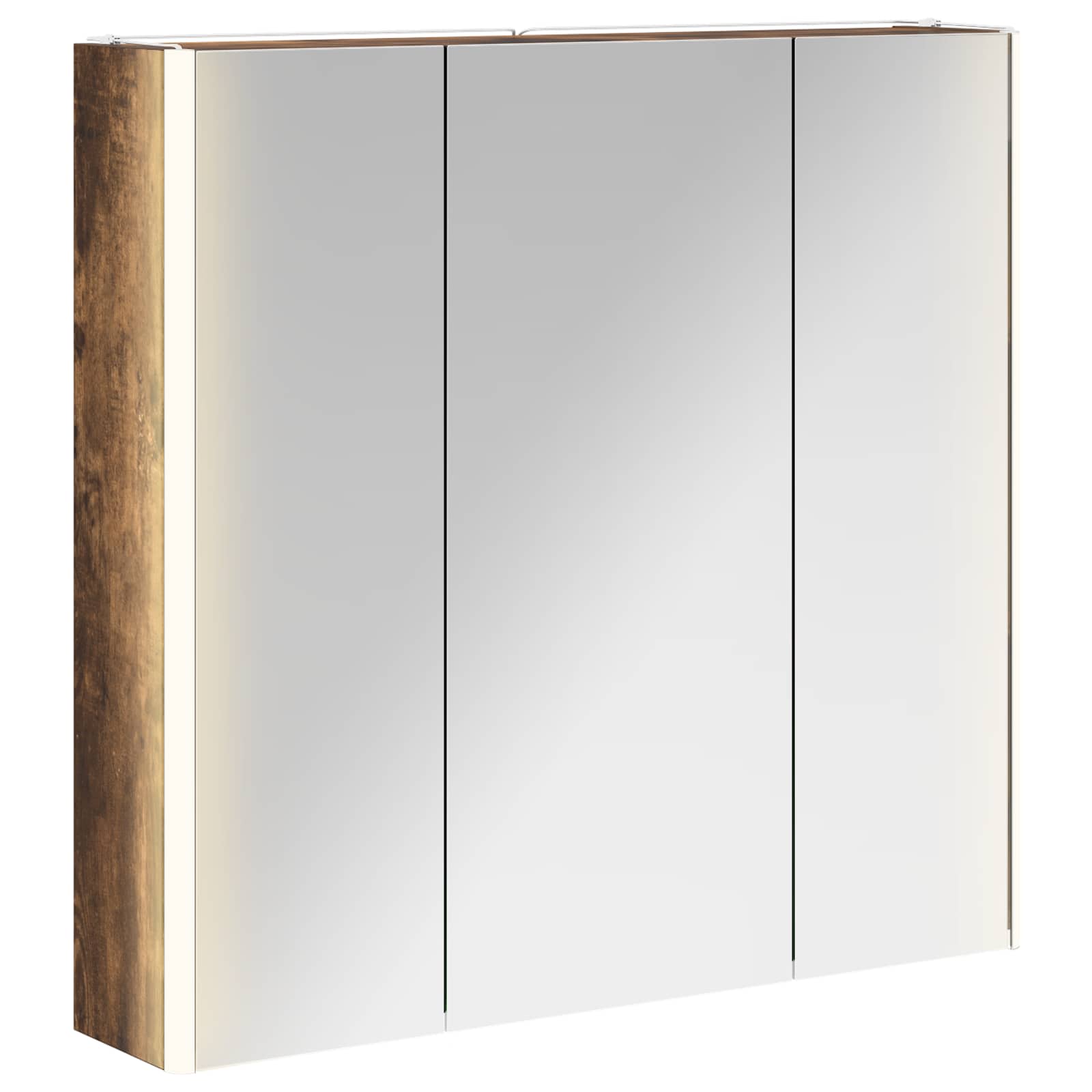 Koupelnová zrcadlová skříň Kouřový dub 73.5 x 15.5 x 70 cm - obrázek 2