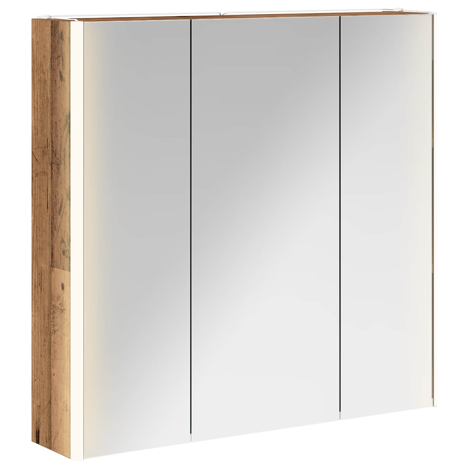 Koupelnová zrcadlová skříň Staré dřevo 73.5 x 15.5 x 70 cm - obrázek 2