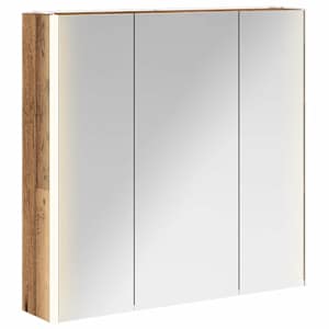 Koupelnová zrcadlová skříň Staré dřevo 73.5 x 15.5 x 70 cm - obrázek 2