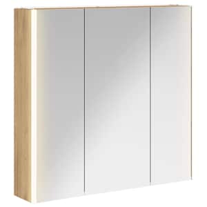 Koupelnová zrcadlová skříň Umělecký dub 73.5 x 15.5 x 70 cm - obrázek 2