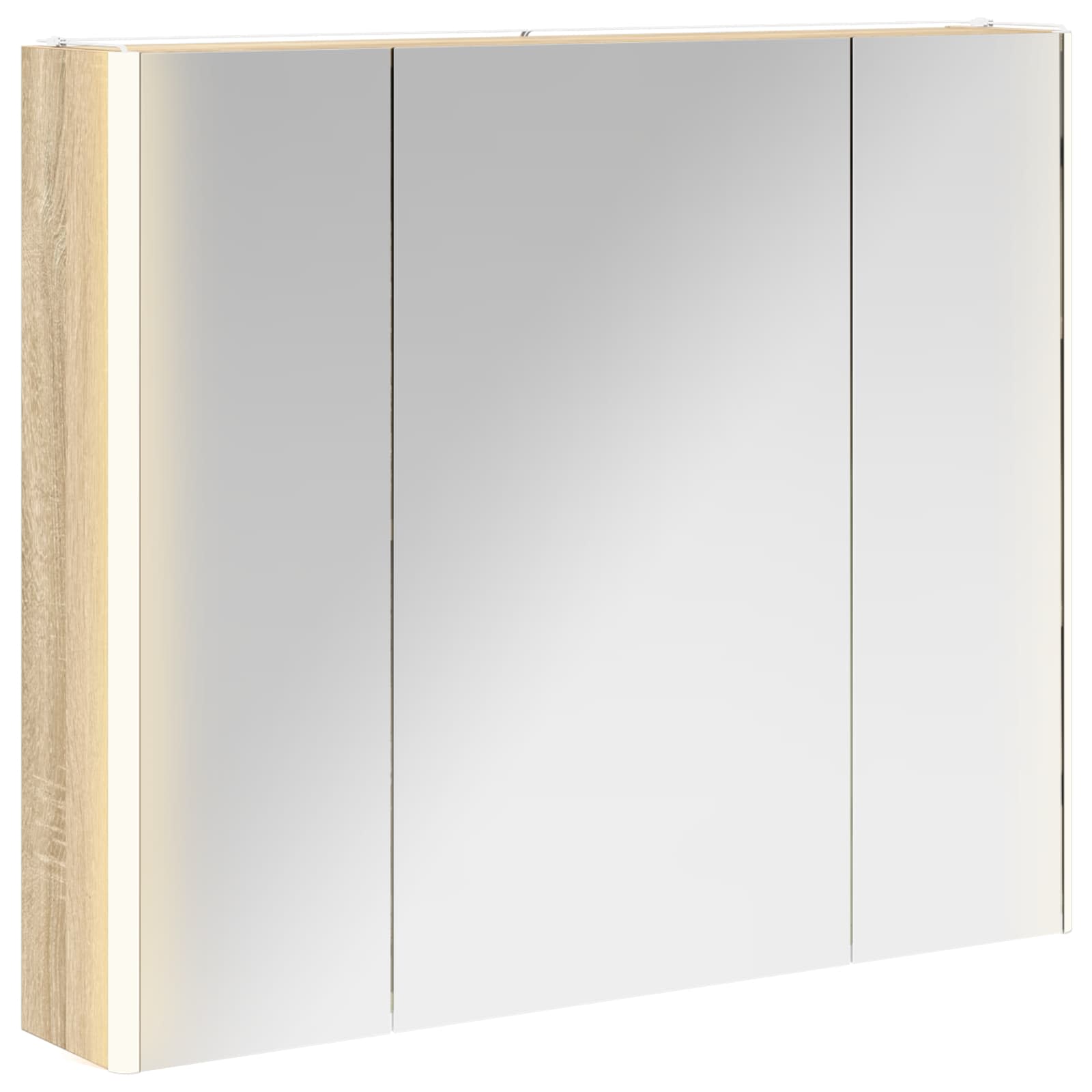 Koupelnová zrcadlová skříň Sonoma dub 83,5 x 15,5 x 70 cm - obrázek 2