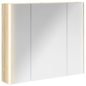 Koupelnová zrcadlová skříň Sonoma dub 83,5 x 15,5 x 70 cm - obrázek 2