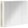 vidaXL Vannitoa peeglikapp Betoonhall 83,5 x 15,5 x 70 cm Tehispuit