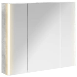 Koupelnová zrcadlová skříň Betonově šedá 83,5 x 15,5 x 70 cm - obrázek 2