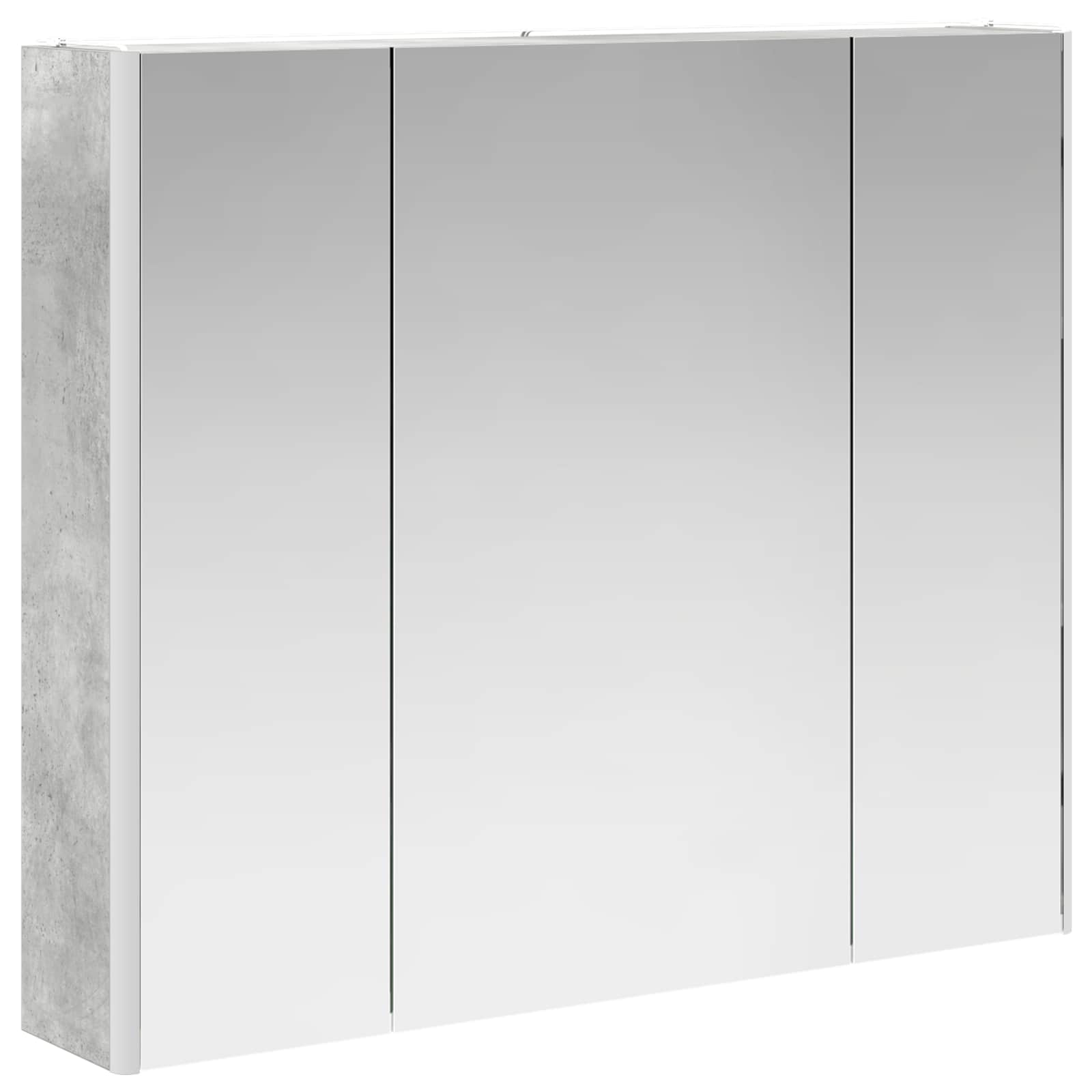 Koupelnová zrcadlová skříň Betonově šedá 83,5 x 15,5 x 70 cm - obrázek 5