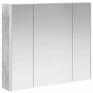 Koupelnová zrcadlová skříň Betonově šedá 83,5 x 15,5 x 70 cm - obrázek 5