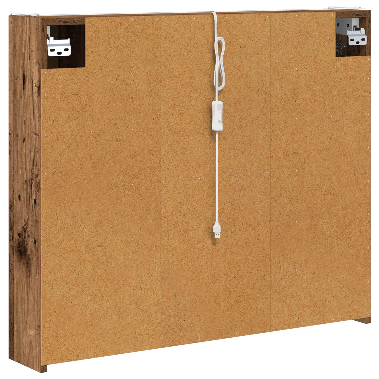 Koupelnová zrcadlová skříň Staré dřevo 83,5 x 15,5 x 70 cm - obrázek 9
