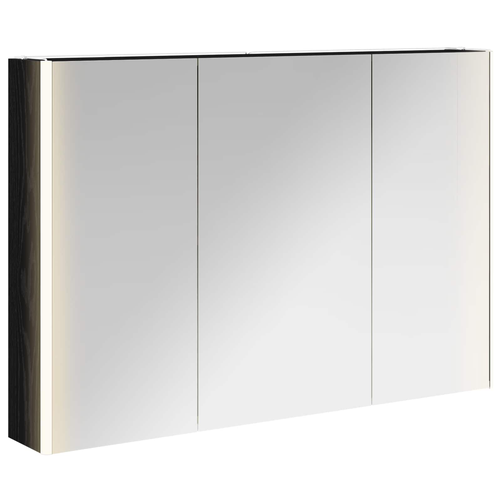 Koupelnová zrcadlová skříň Černý dub 103,5 x 15,5 x 70 cm - obrázek 2