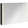 vidaXL Vannitoa peeglikapp Must tamm 103,5 x 15,5 x 70 cm Tehispuit