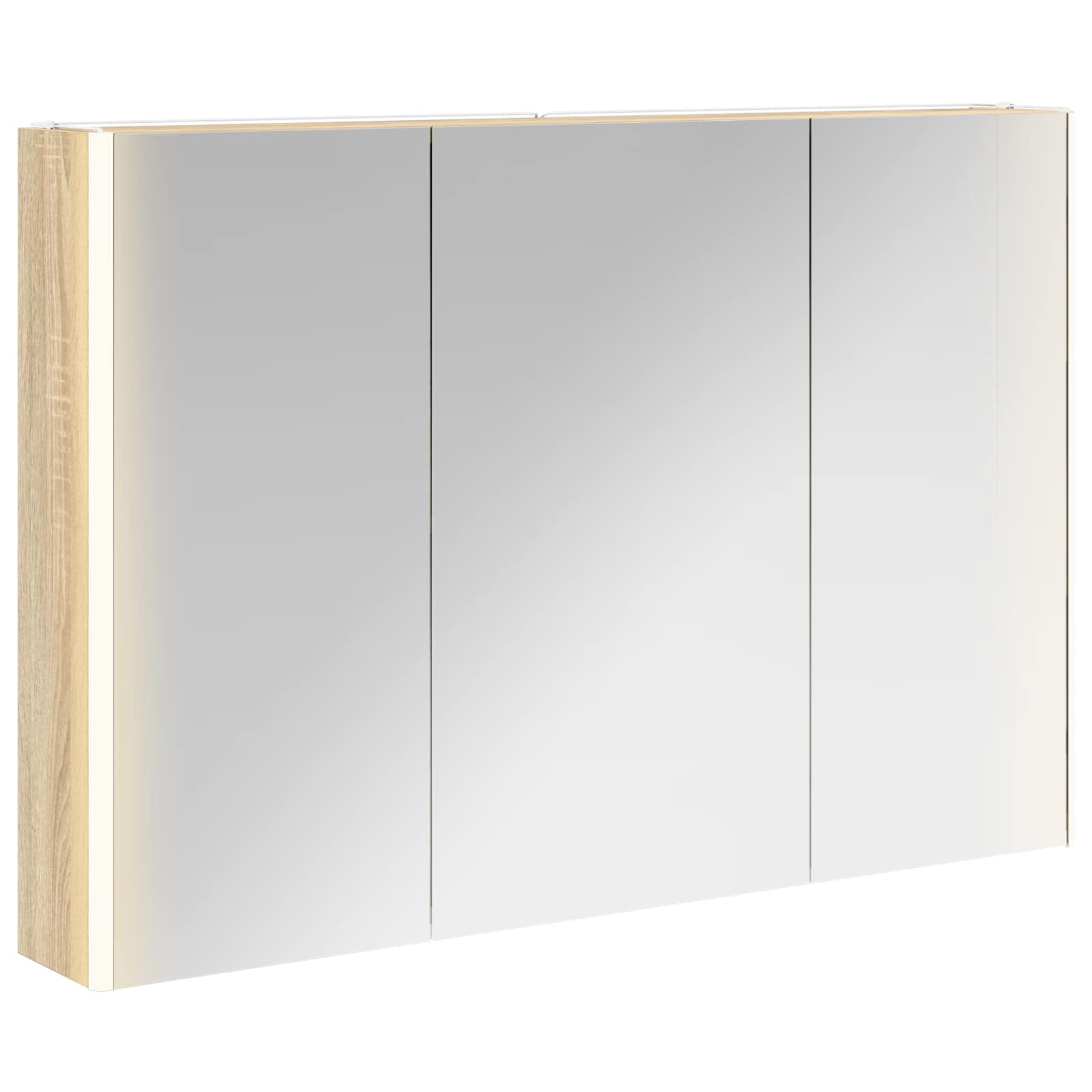Koupelnová zrcadlová skříň Sonoma dub 103,5 x 15,5 x 70 cm - obrázek 2