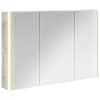 vidaXL Vannitoa peeglikapp Betoonhall 103,5 x 15,5 x 70 cm Tehispuit