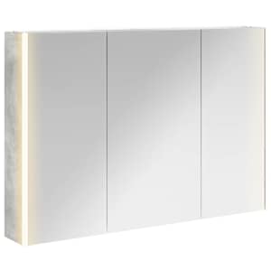 Koupelnová zrcadlová skříň Betonově šedá 103,5 x 15,5 x 70 cm - obrázek 2
