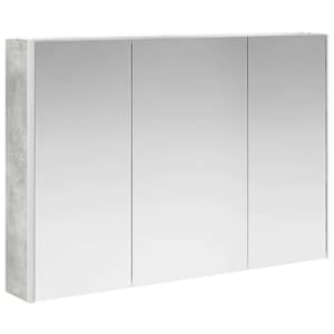 Koupelnová zrcadlová skříň Betonově šedá 103,5 x 15,5 x 70 cm - obrázek 5
