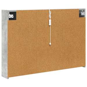 Koupelnová zrcadlová skříň Betonově šedá 103,5 x 15,5 x 70 cm - obrázek 9