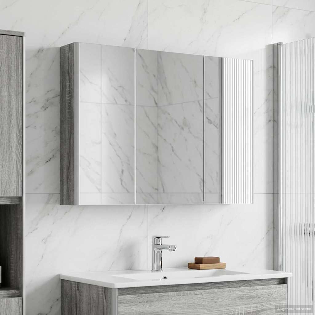 Vannitoa peeglikapp Hall Sonoma 103,5 x 15,5 x 70 cm Tehispuit