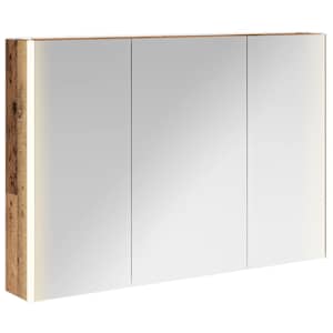 Koupelnová zrcadlová skříň Staré dřevo 103,5 x 15,5 x 70 cm - obrázek 2