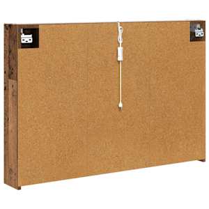 Koupelnová zrcadlová skříň Staré dřevo 103,5 x 15,5 x 70 cm - obrázek 9