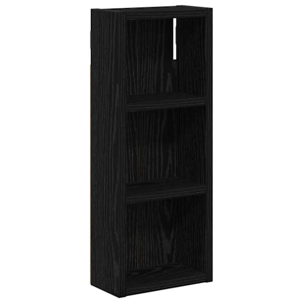 vidaXL Vannitoa seinakapp Must Tamm 20 x 10 x 50 cm T&ouml;&ouml;deldud puit