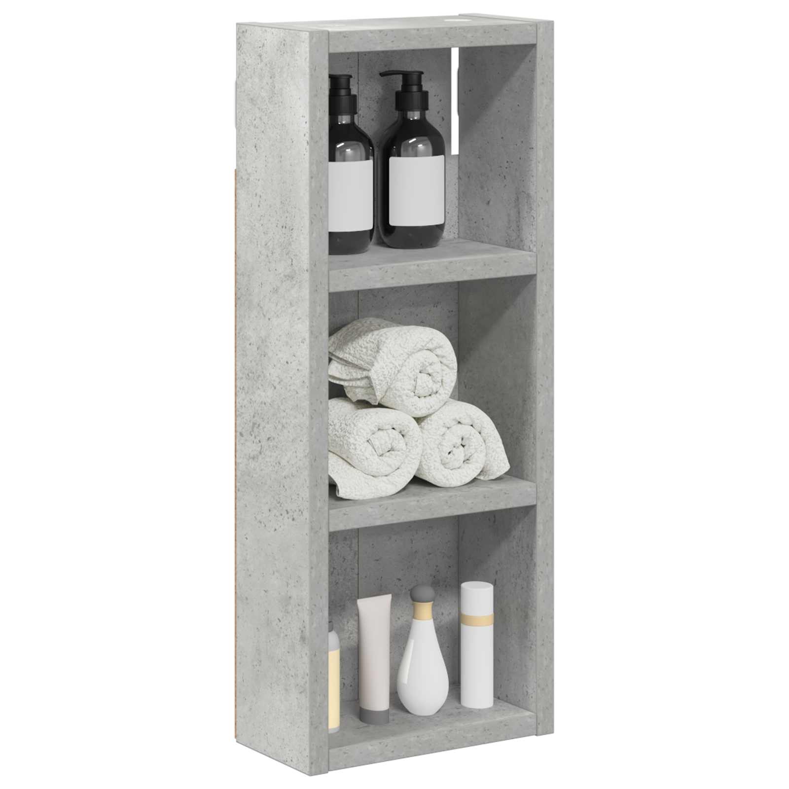 Koupelnová nástěnná skříňka Betonově Šedá 20 x 10 x 50 cm - obrázek 3