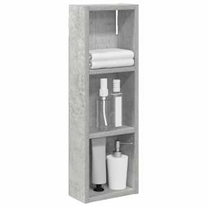 Koupelnová nástěnná skříňka Betonově Šedá 20 x 10 x 60,5 cm - obrázek 3