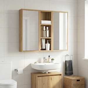 Koupelnová nástěnná skříňka Umělecký dub 20 x 10 x 60,5 cm - obrázek 1