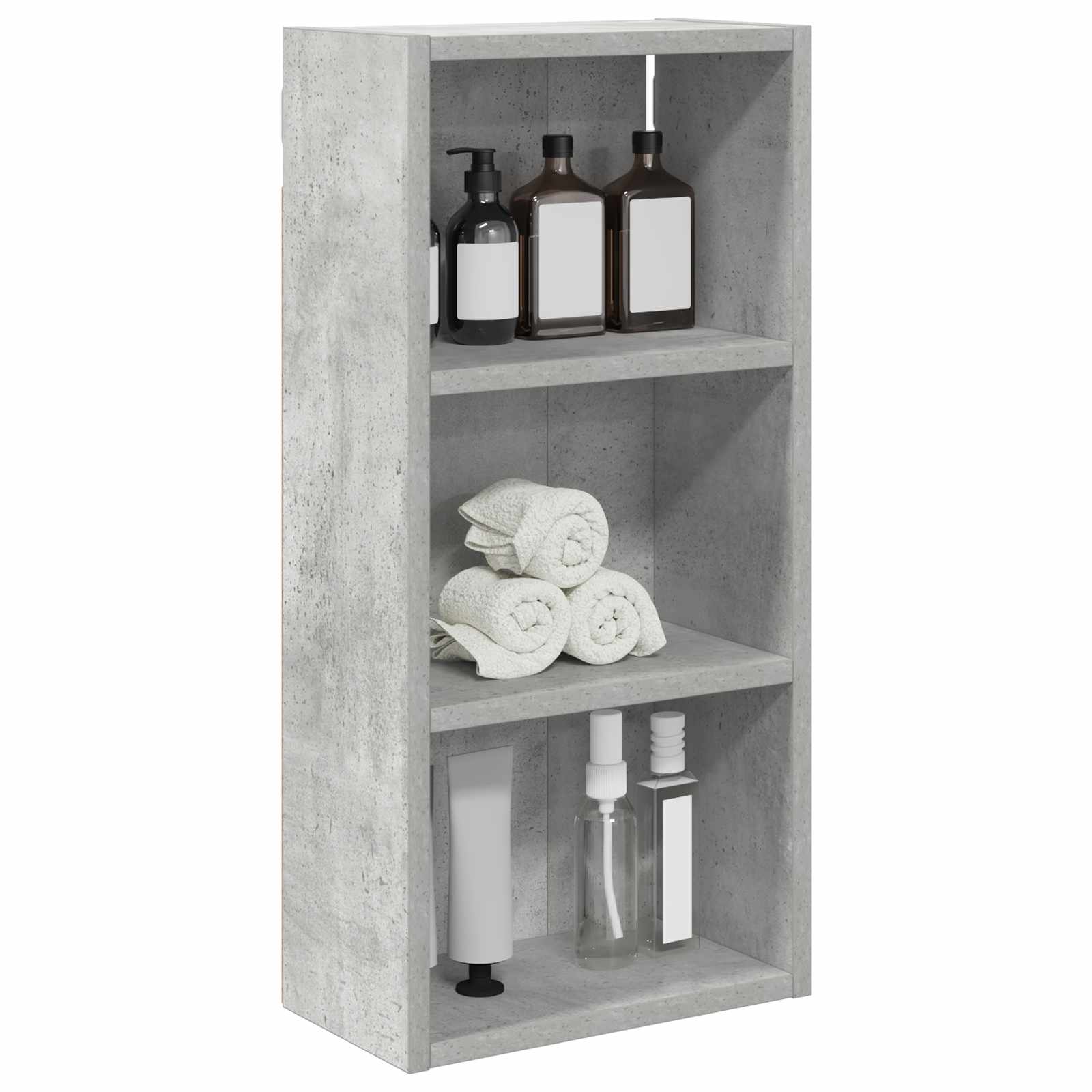 Koupelnová nástěnná skříňka Betonově Šedá 30 x 16 x 62,5 cm - obrázek 3