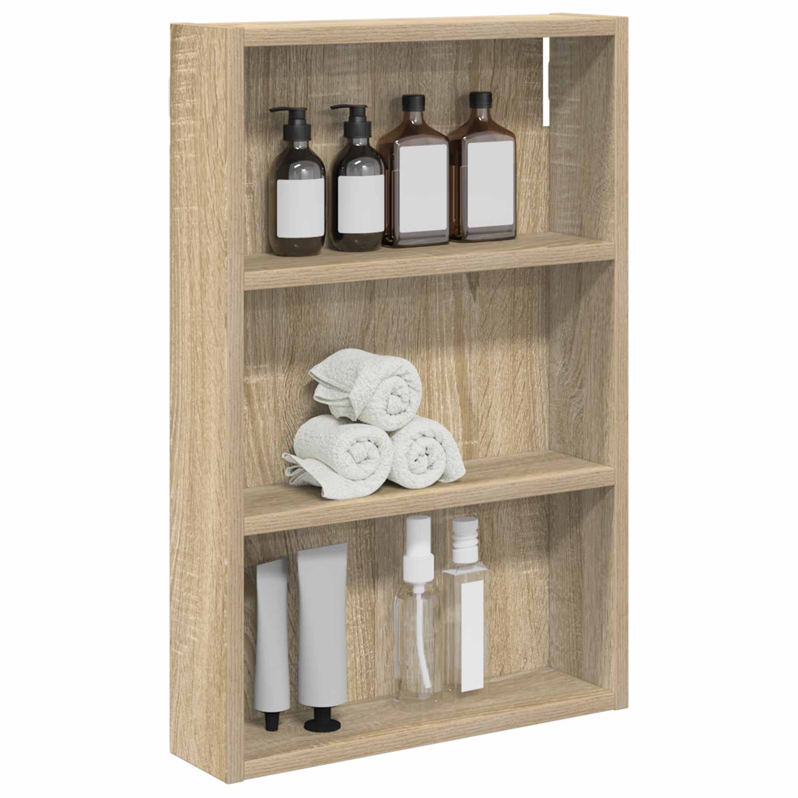 Koupelnová nástěnná skříňka Sonoma dub 40 x 10 x 60,5 cm - obrázek 3