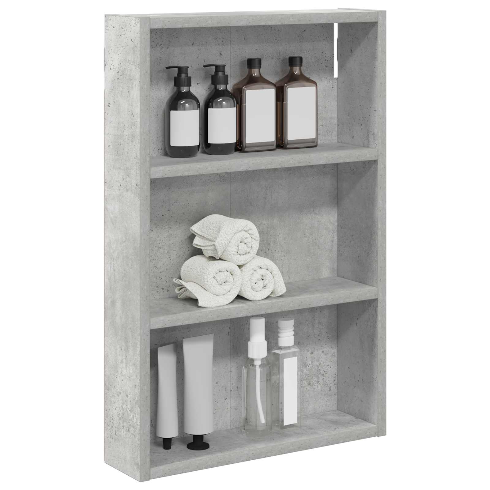 Koupelnová nástěnná skříňka Betonově Šedá 40 x 10 x 60,5 cm - obrázek 3