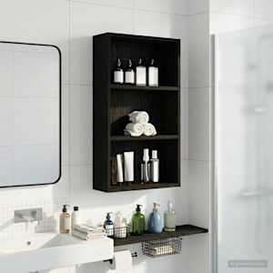 Kopalna stenska omarica s polico Črni Hrast 40 x 14 x 70 cm