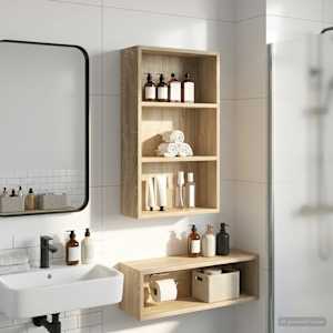 Kopalna stenska omarica s polico Sonoma hrast 40 x 14 x 70 cm