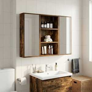 Kopalna stenska omarica s polico Dimljeni Hrast 40 x 14 x 70 cm