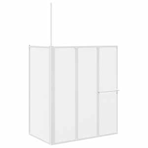 vidaXL Vannituba ekraan Matt 120 x 70 x 137 cm Alumiinium