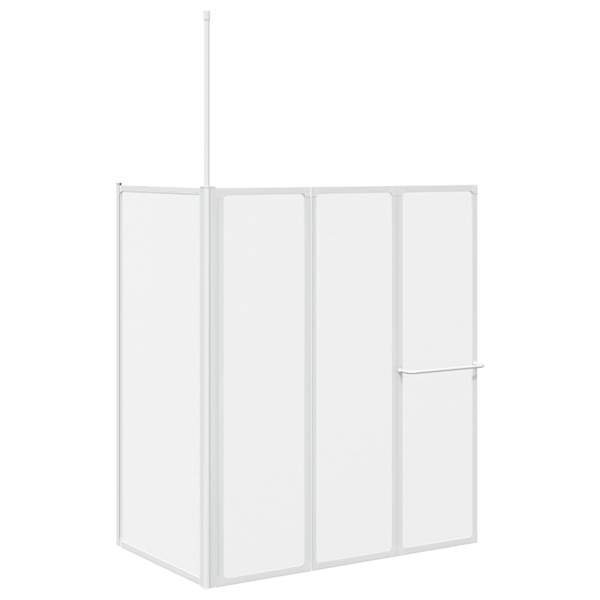 vidaXL Vannituba ekraan Matt 120 x 70 x 137 cm Alumiinium