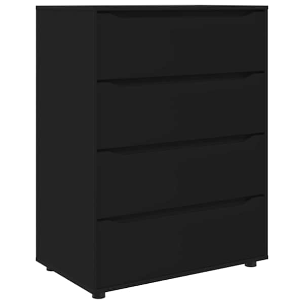 vidaXL Ladustamiskapid 80 x 48 x 105 cm Tehispuit Must