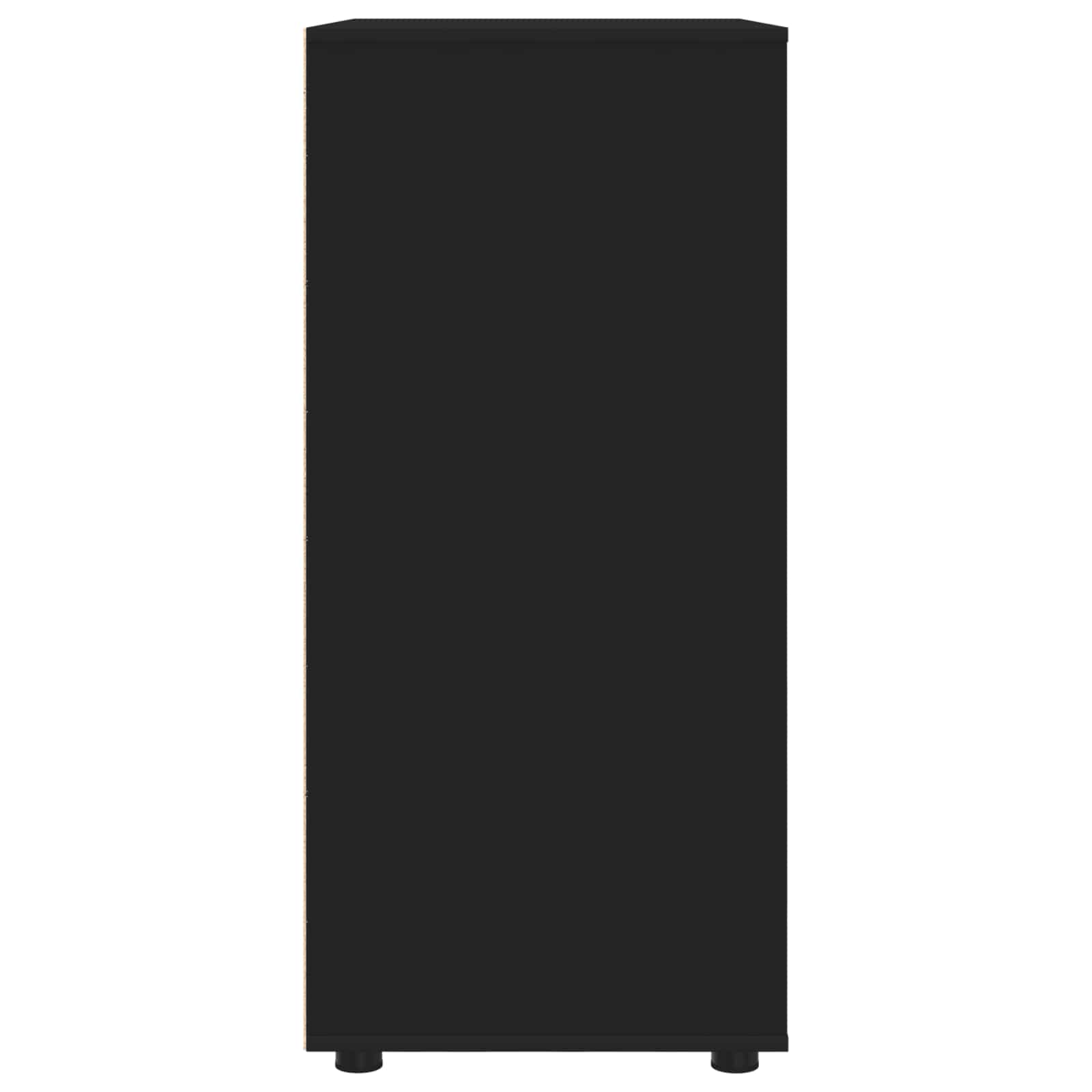 Säilytyskaapit Musta 80 x 48 x 105 cm Tekninen puu - Image 9