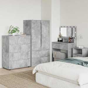Úložné skříně 2 pcs Betonově šedá 80 x 48 x 105 cm - obrázek 1