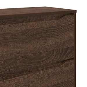 Úložné skříně 2 pcs Hnědý dub 80 x 48 x 105 cm kompozitní dřevo - obrázek 12