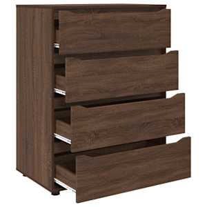 Úložné skříně 2 pcs Hnědý dub 80 x 48 x 105 cm kompozitní dřevo - obrázek 7