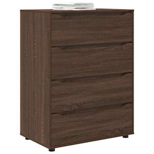 Úložné skříně 2 pcs Hnědý dub 80 x 48 x 105 cm kompozitní dřevo - obrázek 3