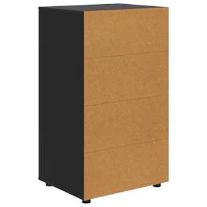 Úložné skříně 2 pcs Černá 60 x 48 x 105 cm kompozitní dřevo - obrázek 10