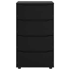 Úložné skříně 2 pcs Černá 60 x 48 x 105 cm kompozitní dřevo - obrázek 8