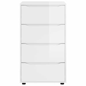 Úložné skříně 2 pcs Vysoce lesklá bílá 60 x 48 x 105 cm - obrázek 8