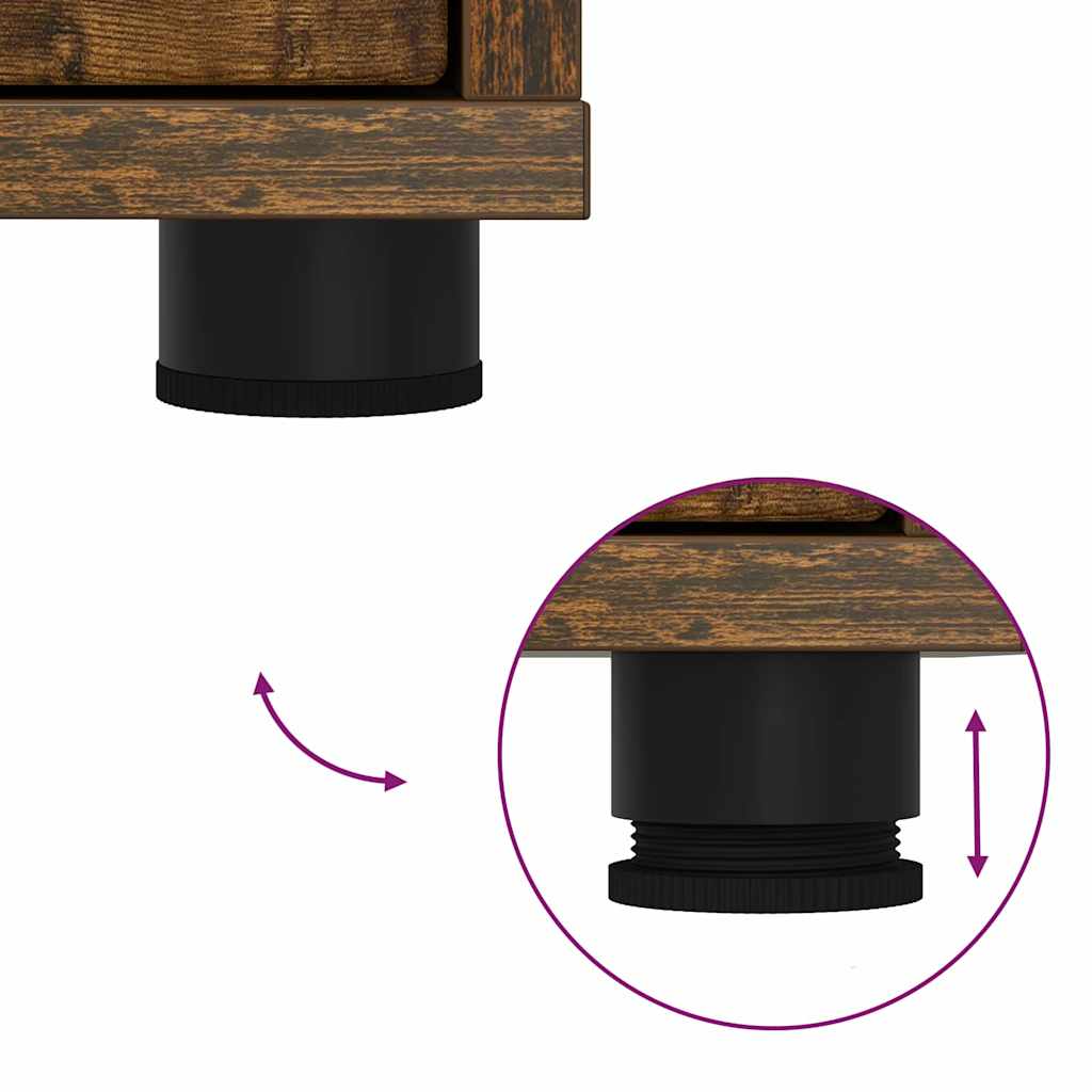 Omare za shranjevanje 2 pcs Dimljeni oreh 60 x 48 x 105 cm - slika 13